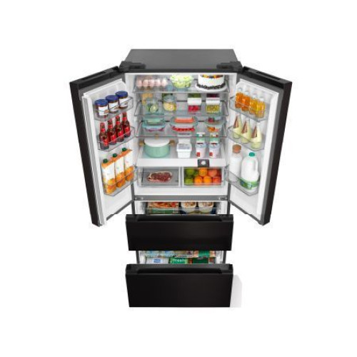 Side by Side - შავი საყინულე ქვედა უჯრებით, 531 ლ, MDRF692MIE28